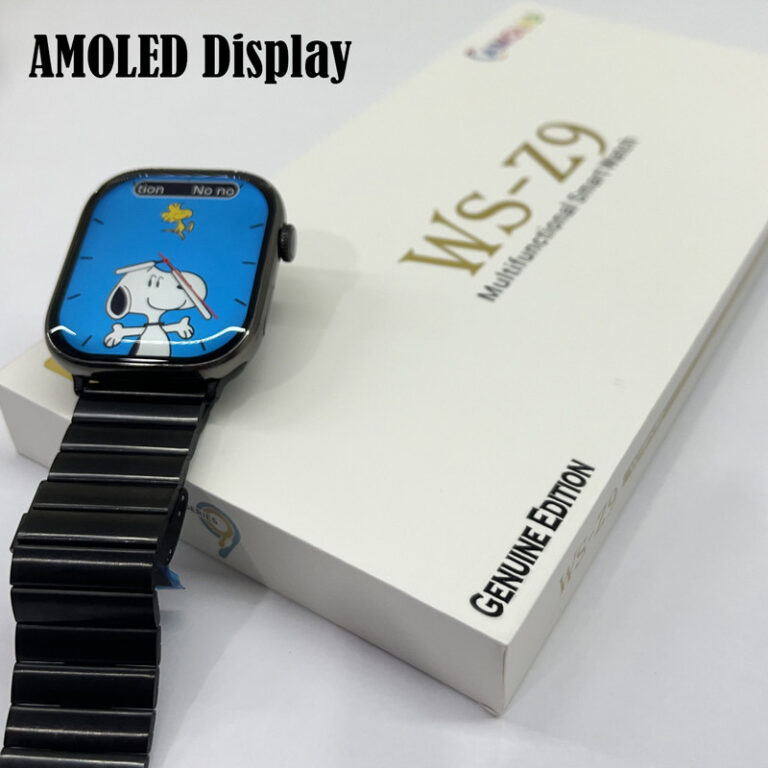 FereFit WS-Z9 Multifunctional Amoled Smartwatch – Black Color