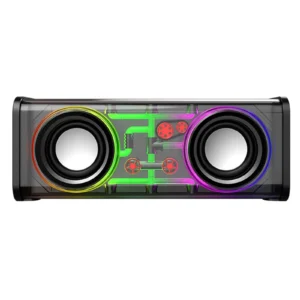 Mecha-V8-double-horn-Transparent-Speaker-